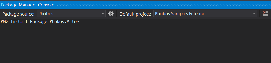 Installing the Phobos Packages